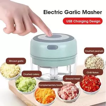 250 мл электрическая мясорубка мини-чеснокрезка прочная долговечная измельченная имбирь овощерезка лук кухонные принадлежности для приготовления пищи белый