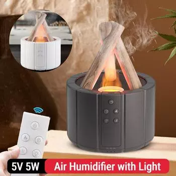 250 мл диффузор пламени костра с автоматическим отключением ультразвуковой аромадиффузор ночник прохладный туман увлажнитель с пультом дистанционного управления