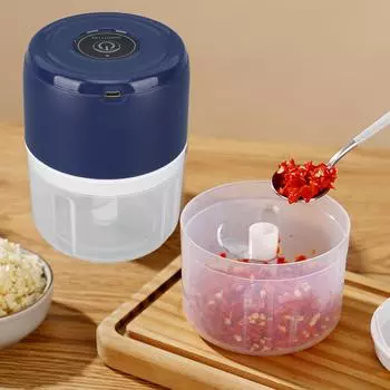250 мл Электрический измельчитель чеснока, луковая мясорубка, USB-портативный кухонный комбайн, USB-зарядка для овощей, перца, детского питания, приправы зелёный