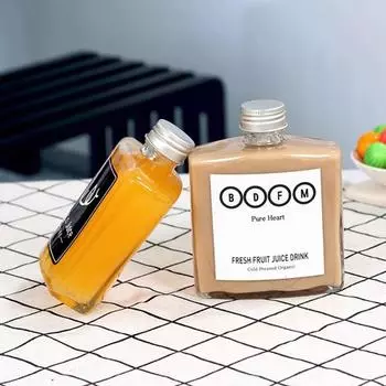 250 мл пустые пластиковые бутылки для сока крышки герметичные многоразовые бутылки для воды