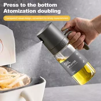 250 мл распылитель масла, прозрачный дизайн, распылитель оливкового масла, стеклянное масло Mister для кухни, приготовления барбекю серый