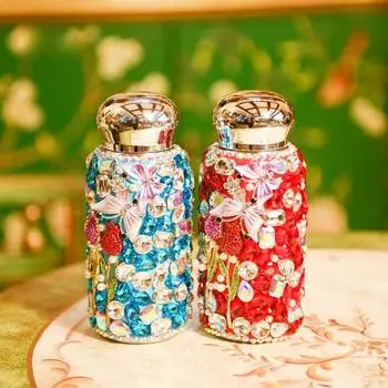 250 мл современный простой бабочка цветок свет роскошный термос из нержавеющей стали чашка высокого внешнего вида креативные украшения 250ml