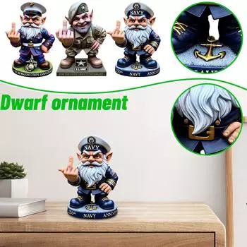 250-я годовщина Статуя Гнома Креативное Украшение Рабочего Стола Орнамент Домашний Декор Ремесло One Size