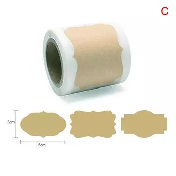 250 шт. Крафт-этикетка пустые наклейки Diy выпечки подарочные теги конверт печать наклейки