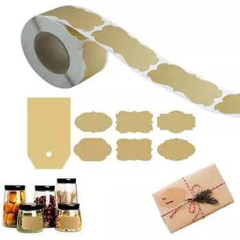 250 шт. Крафт-этикетка пустые наклейки Diy выпечки подарочные теги конверт печать наклейки C