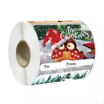 250 шт. рождественские наклейки с этикетками рождественские именные подарки упаковочные наклейки для