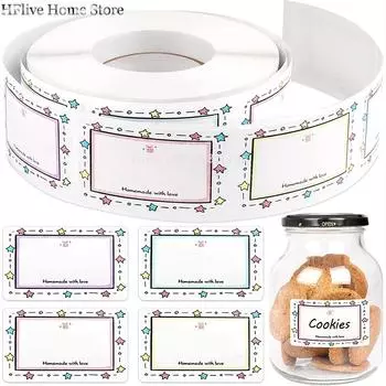 250 шт./рулон кухонные наклейки для классификации этикеток этикетки даты хранения продуктов питания в холодильнике для контейнера сумки банки маркировка упаковки