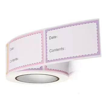 250 шт./рулон, самоклеящиеся морозильная камера, холодильник, бумажные наклейки для хранения продуктов, этикетки, белые наклейки с датой для домашнего хранения, бирки one size