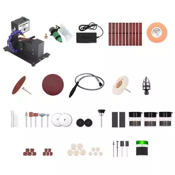 250 Вт мини-ленточный шлифовальный станок, электрический шлифовально-полировальный шлифовальный станок для сухой и влажной шлифовки, шлифовальный станок US & Type 1