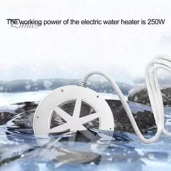 250 Вт термостатический нагреватель для поилки для кур, прочный алюминиевый, безопасный, здоровое, противоожоговое покрытие, зимний размораживатель воды для курицы US Plug белый