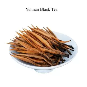 250г Юньнаньский черный чай Big Gold Needle Yunnan Fengqing Черный чай Big Gold Bud