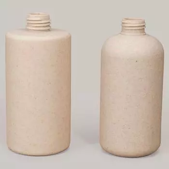 250ml/300ml Wheat Straw Bottle Shampoo Lotion Pump Refillable Bottles Bathroom Shampoo Conditioner Bodywash Bottle Dispenser