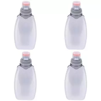 - 250ml Hydration Waist Bottle with Clip & Dustproof Lid Leakproof for Gym Fitne