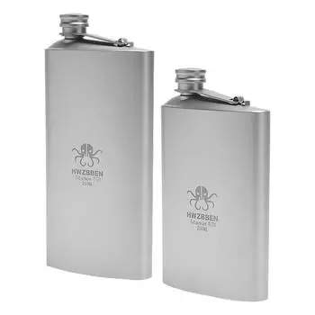 250 мл герметичная фляжка Ti для алкоголя, виски, вина для кемпинга на открытом воздухе 200ml