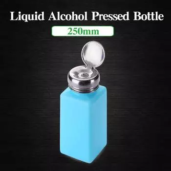 250ML Plastic Alcohol Bottle Empty Pump Liquid Press Bottle For Mobile Phone Repair Tools Container
