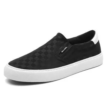 25109 Men S Shoes Design Sense Casual Men S Canvas Shoes Comfortable One-Pedal Board Shoes 38