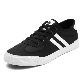 25129 Men S Shoes Casual Fashion Men S Canvas Shoes Flat Low-Top Lace-Up Board Shoes 38