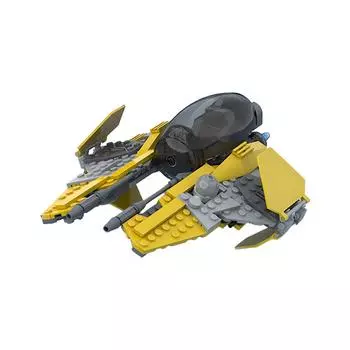 252PCS MOC Spaceship Series Anakinjedi Interceptor Building Blocks Set Starship Starfighters DIY Assembly Bricks Model Toys Gift PDF Guide by Email