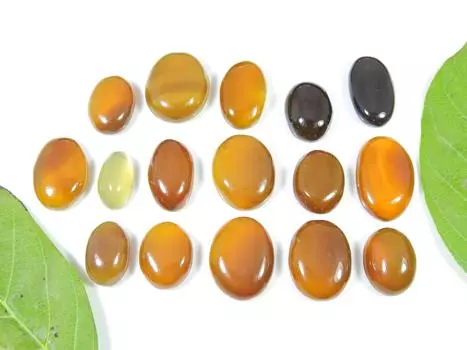 253 карата натуральный оникс овальный кабошон россыпью драгоценный камень 16 шт оптовая партия 17-23 мм RQ-1135