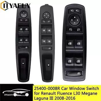 25400-0008R 254000015R 809610016R передний левый главный переключатель окна для Renault Fluence L30 Megane Laguna MK3 2008-2016 25400-0015R