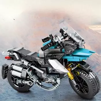 255 шт., серия «Наука и техника», механические мотоциклы, гоночные автомобили, строительные блоки, игрушка в подарок для детей, без коробки