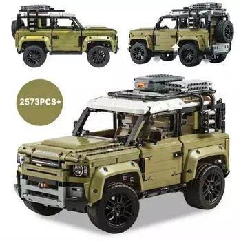 2573 шт. Технические 42110 Land Rover Defender Внедорожные строительные блоки Кирпичи Пазл Набор Модель MOC Игрушки для автомобиля Детский подарок на день рождения