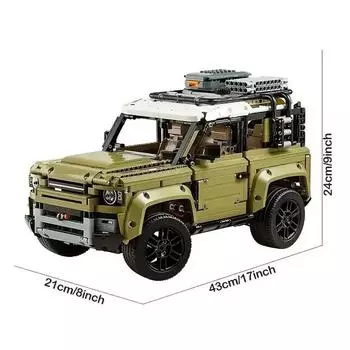2573PCS Technical Land Off-road Defender Classic Car Building Blocks 42110 Set Model MOC Vehicle Toys Bricks для мальчиков, подарок для взрослых