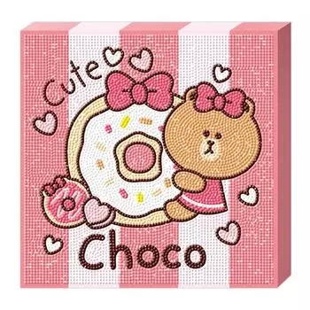 25 25 Холст типа Cross Line Friends Donut Choco Корейская игрушка