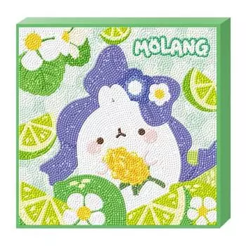 25 25 холст типа Crosswoo Molang Lime корейская игрушка