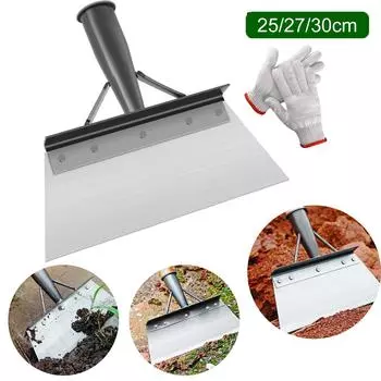 25/27/30 см садовая лопата прочная стальная многофункциональная лопата для уборки плоская лопата острая посадка фермерские инструменты для прополки с перчатками