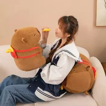 25/30 см плюшевая кукла капибара, милая кукла-картошка фри, плюшевая кавайная игрушка в виде животного, детский подарок на день рождения, кукла, детские игрушки 25cm