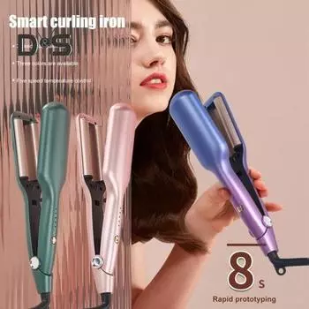 25/32 мм щипцы для завивки в форме яичного рулета с 5 регулируемыми температурами, бигуди для французских волн, быстрый нагрев, электрические щипцы для завивки волос, женские волнистые щипцы для завивки волос 25mm US Plug фиолетовый