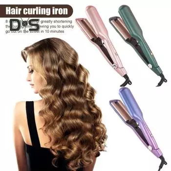 25/32 мм щипцы для завивки в форме яичного рулета с 5 регулируемыми температурами, бигуди для французских волн, быстрый нагрев, электрические щипцы для завивки волос, женские волнистые щипцы для завивки волос 25mm EU фиолетовый