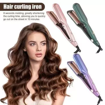 25/32 мм щипцы для завивки в форме яичного рулета с 5 регулируемыми температурами, бигуди для французских волн, быстрый нагрев, электрические щипцы для завивки волос, женские волнистые щипцы для завивки волос 32mm US Plug шампанского