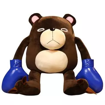 25/35/45cm Anime Jujutsu Kaisen Cosplay Bear New Sale Plush Gojo Itadori Boxing Bear Punch Toy Fans Gifts Collection Props about 25cm