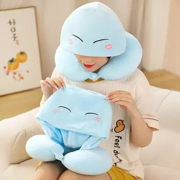 25*35 см мультфильм Genshin Impact плюшевая подушка для шеи прекрасная мягкая слизь подушка для игрового отдыха для детей и взрослых подарки на день рождения