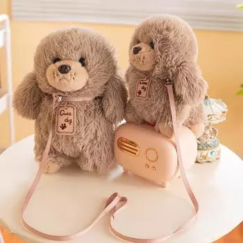 25/35 см новые плюшевые игрушки для собак-пуделей, милая имитация животных, мягкая кукла-щенок для девочек, рождественский подарок на день рождения, декор 25cm белый