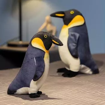 25/35 см Симпатичная стоящая плюшевая игрушка императорского пингвина, настоящие антарктические морские животные, мягкие куклы, подарок на день рождения для детей 25cm