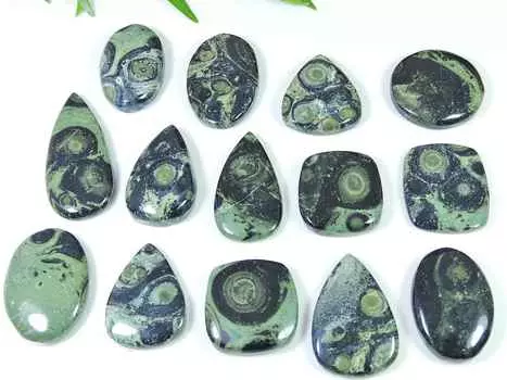 25-38MM Star Galaxy Kambaba Jasper Mix cabochon loose Gemstone 14Pcs Lot RQ-3068