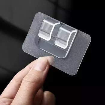 25/40 шт. держатель кабеля настенное крепление клейкий без перфоратора многофункциональный съемный прозрачный электрический провод крючок фиксатор наклейка товары для дома 25 pcs