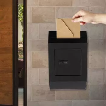 25*41 см настенный ящик для доставки посылок почтовый ящик для отправки посылок домашний контейнер для крыльца на открытом воздухе черный чёрный