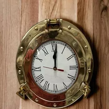 25.4 см Настенные часы с круглым иллюминатором, декор для домашнего офиса