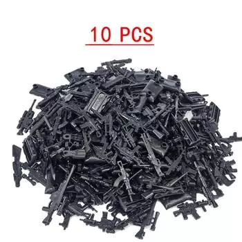 25/50/100/200 шт. Солдат Полицейский Гангстер Спецназ Вторая мировая война Армия Военные Оружие Пистолет Конструктор Фигурка Аксессуары Модель Кирпич Игрушка