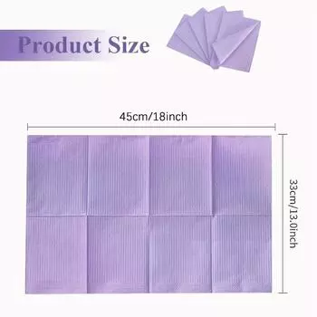 25/50/125 шт. Фиолетовый одноразовый коврик для стола, водонепроницаемый складной чистящий коврик, аксессуары для чистки татуировок и ногтей своими руками