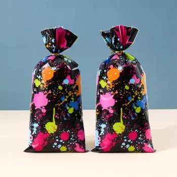 25/50 шт. флуоресцентный тематический художественный граффити конфетный мешок подарочная упаковка мешок светящийся день рождения принадлежности свадьба детский душ подарочный мешок other