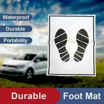 25/50 шт одноразовые бумажные коврики для ног портативные автомобильные коврики для ног складные напольные коврики автомобильные коврики для ног бумажные аксессуары для салона автомобиля 25PCS