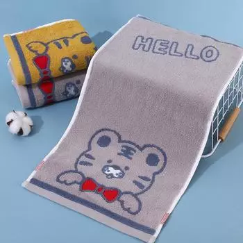 25*50 см хлопчатобумажная пряжа, окрашенная в жаккардовое детское полотенце, мягкое и удобное маленькое полотенце с героями мультфильмов 25x50cm