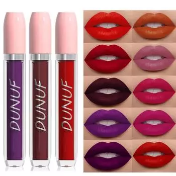 25 цветов бархатная матовая губная помада жидкая водостойкая сексуальная красная матовая губная помада антипригарный макияж на Хэллоуин не выцветает блеск для губ 01