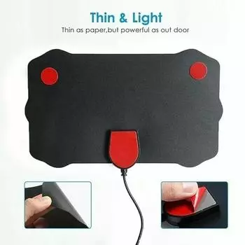 25 дБ Высокое усиление внутренней цифровой телевизионной антенны 8K 4K 1080P HDTV антенна для DVB-T DVB-T2 5000 миль HD VHF UHF DTV приемник сигнала чёрный