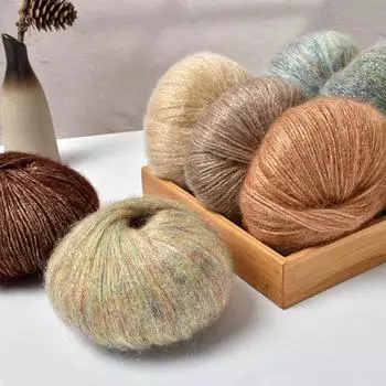 25 г/моток мягкая теплая детская шерстяная пряжа креативная длинная бархатная тонкая нить шерстяная игольница материал шерсть яркая шелковая пряжа швейные принадлежности